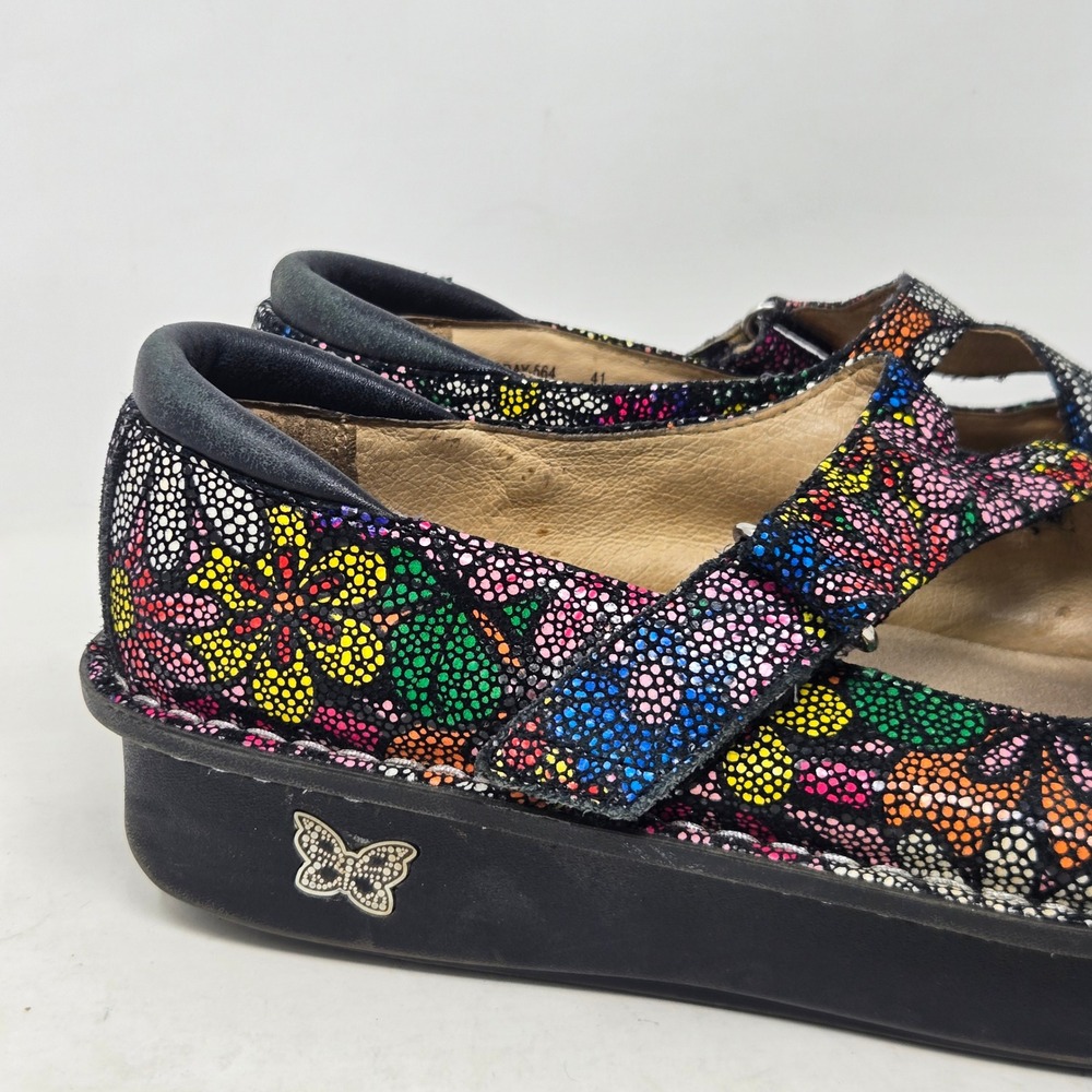 Alegria Dayna Floral Mosaic Mary Jane Shoes Womens 41 Leather Comfort DAY-564 - Picture 2 of 13